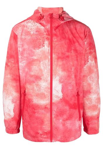 Diesel tie-dye print hooded jacket - Rot