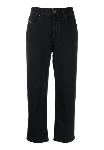 Diesel straight-leg cropped jeans - Schwarz