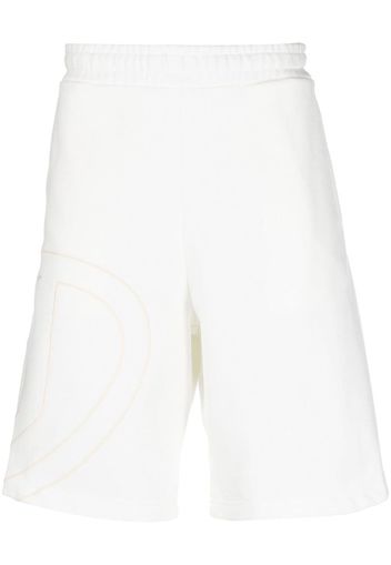 Diesel embroidered-logo cotton short - Weiß