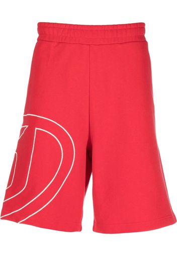 Diesel P-Crow Megoval cotton shorts - Rot