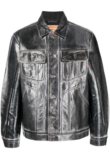 Diesel button-up denim jacket - Grau