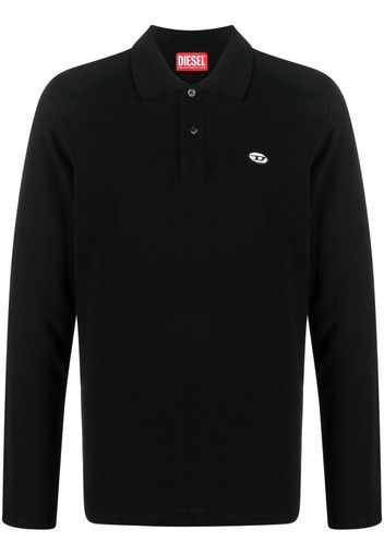 Diesel T-Smith long-sleeve polo - Schwarz