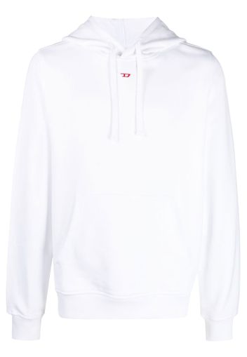 Diesel logo-print pullover hoodie - Weiß