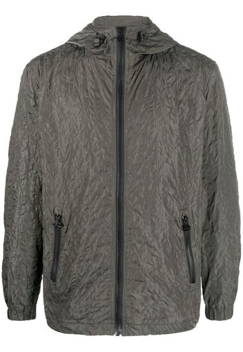 Diesel crinkled-finish windbreaker jacket - Grün