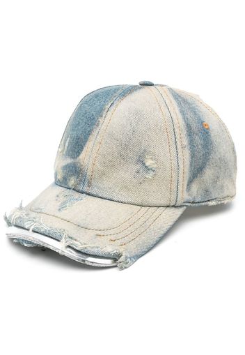 Diesel distressed-finish denim cap - Blau