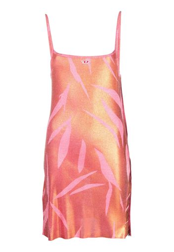 Diesel M-Areah foil-print minidress - Orange