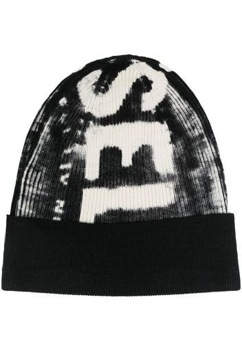 Diesel K-Atullus-Cap ribbed beanie - Schwarz