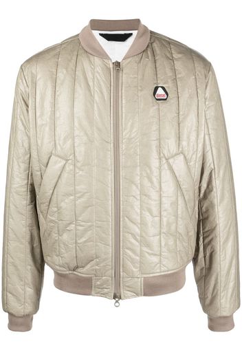 Diesel beige quilted bomber jacket - Nude