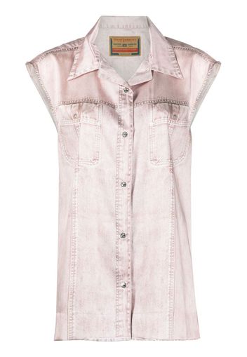 Diesel sleeveless denim shirt - Rosa