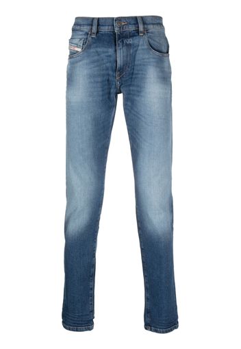 Diesel faded-effect straight-leg jeans - Blau