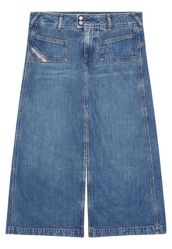 Diesel Mittellanger Jeansrock - Blau