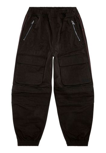 Diesel cargo-pocket tapered trousers - Schwarz