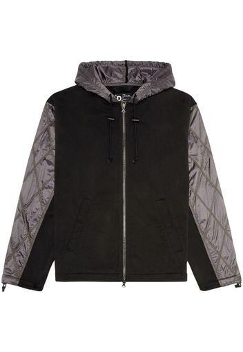 Diesel J-Rombe zipped hooded jacket - Schwarz