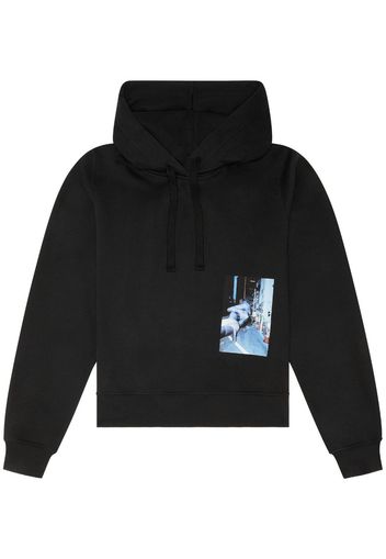 Diesel Hoodie mit Foto-Print - Schwarz