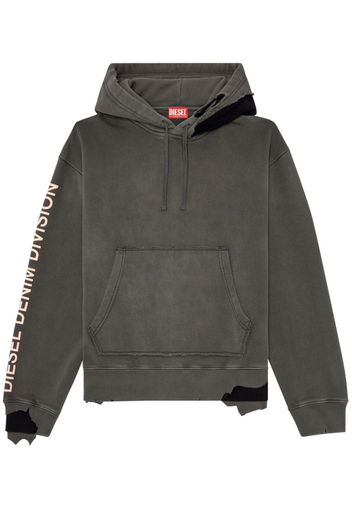 Diesel S-Macsrot cotton hoodie - Grau