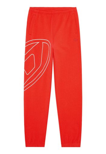 Diesel Oval-D logo-print track pants - Rot