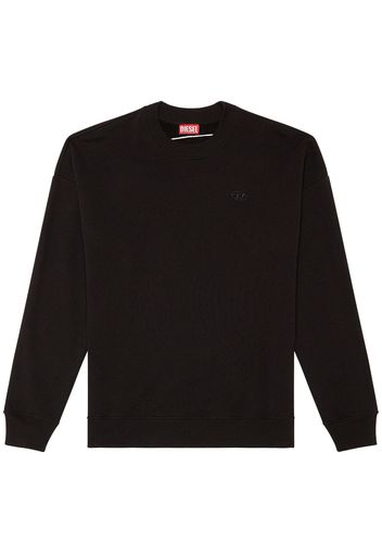 Diesel Oval-D cotton sweatshirt - Schwarz