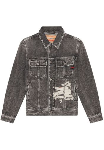 Diesel D-Barcy-S1 denim trucker jacket - Grau