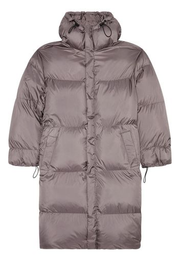 Diesel W-Takry raised-logo puffer coat - Grau