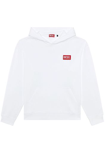 Diesel S-NLabel-Hood-L1 Hoodie - Weiß