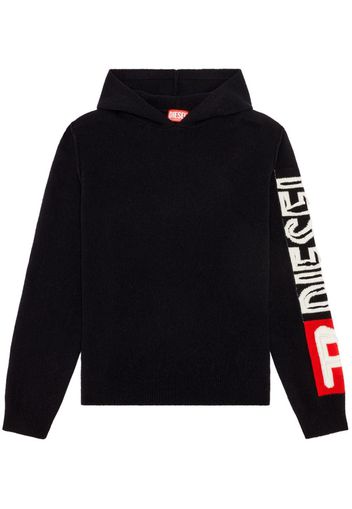 Diesel K-Telendo wool hoodie - Schwarz