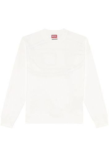 Diesel Sweatshirt mit Oval D - Weiß