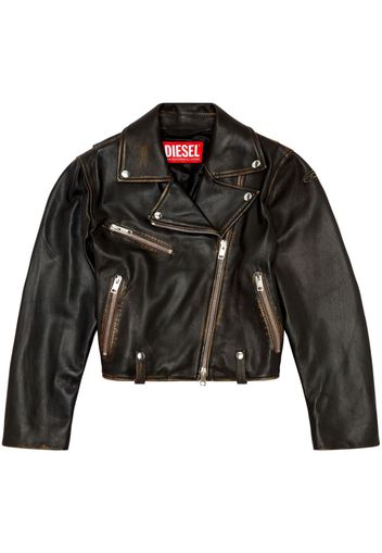 Diesel L-Edme leather jacket - Schwarz