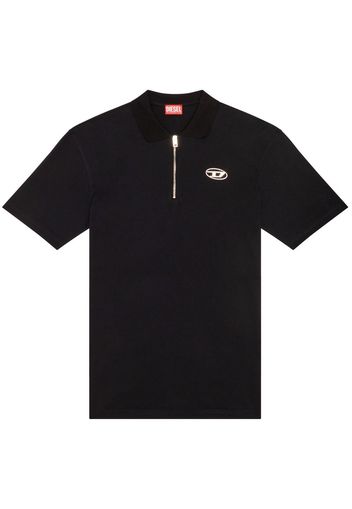 Diesel T-Vor cotton-jersey polo shirt - Schwarz