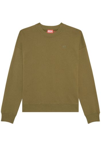 Diesel oval-D cotton sweatshirt - Grün