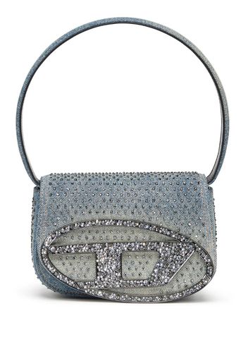 Diesel small 1DR crystal-embellished bag - Blau