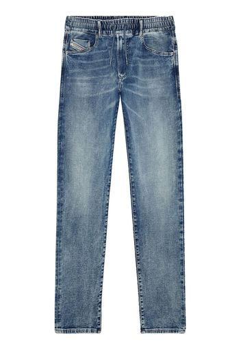 Diesel elasticated-waist logo-patch jeans - Blau