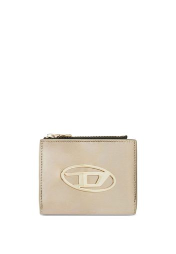 Diesel Portemonnaie mit Logo-Schild - Nude