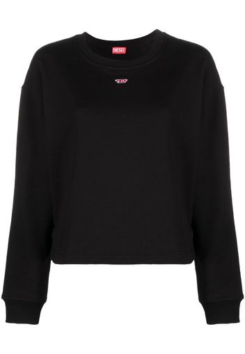 Diesel embroidered logo sweatshirt - Schwarz