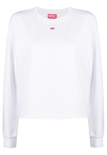 Diesel logo-embroidered sweatshirt - Weiß