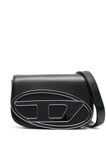 Diesel 1DR two-tone leather shoulder bag - Schwarz