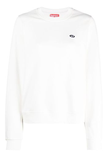 Diesel Sweatshirt mit Logo-Stickerei - Weiß