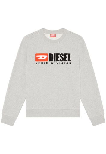 Diesel Sweatshirt mit Logo-Patch - Grau