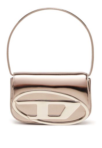 Diesel 1DR foiled-leather shoulder bag - Rosa