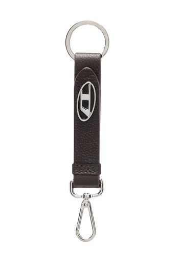 Diesel Hissu Evo logo-plaque keyring - Braun