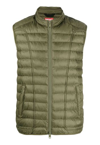 Diesel W-Hawkyl-Sl padded gilet - Grün