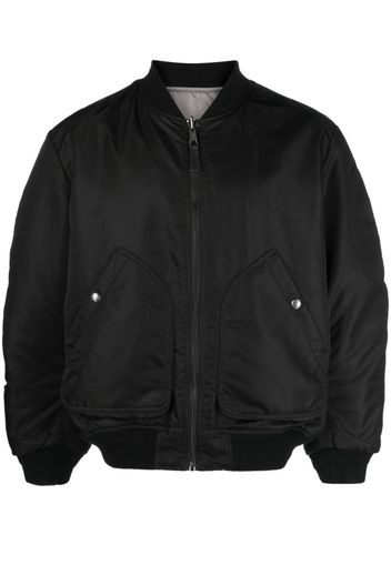 Diesel zip-up bomber jacket - Schwarz