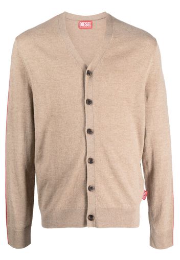 Diesel K-Zante wool-cashmere cardigan - Nude