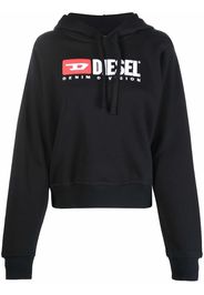 Diesel logo-print drawstring hoodie - Schwarz