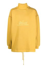Diesel Sweatshirt mit Stehkragen - Gelb