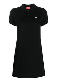 Diesel polo collar day dress - Schwarz