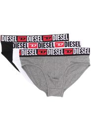 Diesel three-pack cotton briefs - Grün