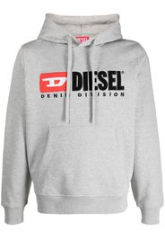 Diesel Hoodie mit Logo-Stickerei - Grau