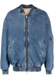 Diesel zip-fastening denim jacket - Blau