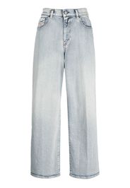 Diesel cropped wide-leg jeans - Blau