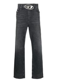 Diesel Slim-Fit-Jeans mit Logo-Schnalle - Grau